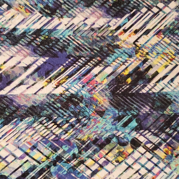 Peck & Peck Abstract print in blues•3/4 length sleeve•Petite XL•euc• - Picture 4 of 16